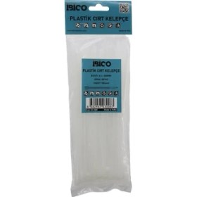 Resim Findit Beyaz 3.6X200MM Plastik Cırt Kelepçe 100PCS (2818) 