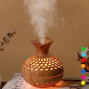 Resim Renkli Havalı Mini Nemlendirici, Çiçek Şekilli Nemlendirici, Araba için USB Kişisel Masaüstü Nemlendirici, Ofis Odası, Yatak Odası vb. 2 Sis Modu, 7 renk, Süper Sessiz, Su deposu kapasitesi 300ml 