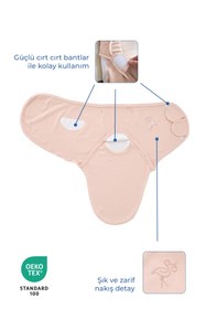 Resim Babyjem İnterlog Pamuklu Kundak Somon 