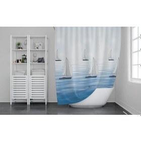 Resim Zethome GÜNCE Banyo Duş Perdesi 9889 Tek Kanat 1x180x200 Çok Renkli 
