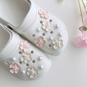 Resim 16 adet DIY 5-Petal Çiçek Delikli Kumalcalar - Şık İnci ve Çiçek Tasarımı, Kadınlar İçin Mükemmel Hediyeler, Moda Plastik Kumalcalar, Hediye Kumalcalar|Çiçek Deseni|Dayanıklı Plastik, Çiçek Dekoru 