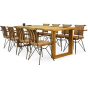 Resim Neiwel Doi Doğal Ahşap Toplantı Masası x 120 x 340 Açık Ceviz 