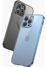 Resim Apple Uyumlu iPhone 13 Pro Max Kılıf Elektroplatin Kaplama Kapak 