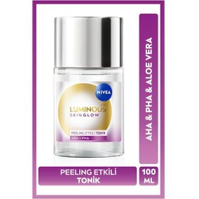 Resim Luminous630 Skin Glow Peeling Etkili Tonik 100ml, Parlaklık, Eşit Cilt Tonu, Aha Pha, Aloe Vera 