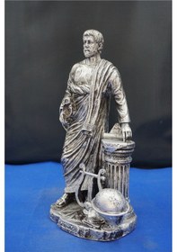 Resim Pisagor Matematikçi & Filozof Heykeli 31 Cm Dekoratif Biblo, Ev & Ofis Aksesuarı Gümüş 