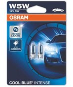 Resim Osram Cool Blue Intense T10 Dipsiz Ampül 3700K W5W 12V 5W 2 Adet Diğer