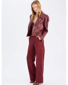 Resim DeFacto Straight Fit Gabardin Pantolon Kargo Cepli Normal Bel Düz Paça D3762AX24AUBN371 