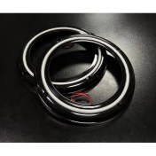 Resim Woodhub Peteksiz Beyaz Neon Işıklı 20CM Midrange ve Hoparlör Kapağı 1takım 2ADET Hoparlörünüz Görünür 