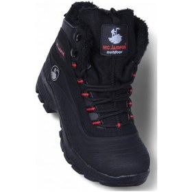 Resim Mc Jamper 1918 Syh-krmz Erkek Çocuk Kürklü Kışlık Bot Siyah 