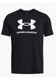 Resim Under Armour Sportstyle Logo Update Ss T-shırt 1382911-001 SIYAH 