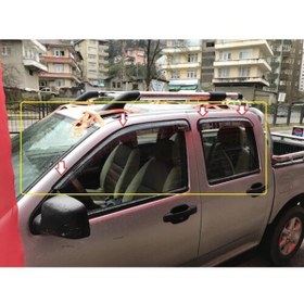 Resim AVCILAR OTO TUNING Isuzu Dmax D Max Cam Rüzgarlıgı Ithal Benekli Ürün 