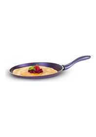 Resim Bonetti Granit 30 Cm Krep Tavası Mor Yanmaz Yapışmaz Gözleme Tavası Mor 