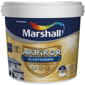 Resim Marshall Akrikor Elastomerik Boya Nazar Boncuğu 15 Lt 20 Kg 