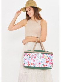 Resim Superbag 22 Litre Piknik/kamp Çantası Sepeti. Termal Termos Çanta Sıcak-soğuk Flower-250135 Flower Çok Renkli 