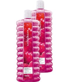 Resim Avon Senses Raspberry Delight Ahududu Ve Frenk Üzümü Kokulu Banyo Köpüğü 2 x 1 L 