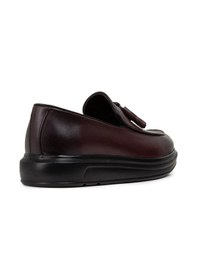 Resim Deery Hakiki Deri Bordo Comfort Erkek Loafer - 01840mbrdp02 Bordo 