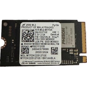 Resim Micron 2550 512GB 5000/4000MB/S GEN4X4 M.2 22X42 SSD 