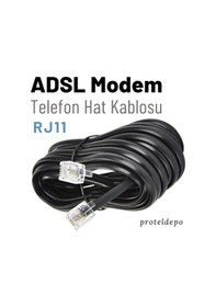 Resim Irenis ADSL VDSL Modem Kablosu RJ11 Kablo. Köken Telefon Kablosu 10 M 