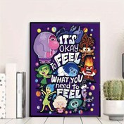 Resim DISNEY 5D DIY Elmas Boyama Kiti, Inside Out Karakterler "Hissetmek Gerekli Olanı Hissedebilirsin", Yetişkin Tam Yuvarlak Matkap Mozaik El Yapımı Ev Dekoru, Aileye, Yakınlara, Arkadaşlara, Sevgililere Black Friday'de, Noel'de, Paskalya'da, Sevgililer Günü'nde, Halloween'de, Anneler Günü'nde, Şükran Günü'nde Hediye, 30x40cm/11.8x15.7 inç, 40x50cm/15.7x19.6 inç 