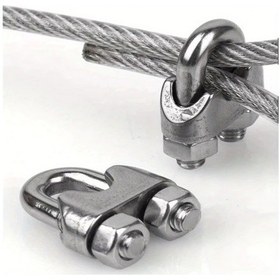 Resim Willowhaven M10 4lü U Tipi Çelik Halat Kelepçesi Paslanmaz Çelik Endüstriyel Bağlama 