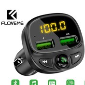 Resim Floveme 3.4A Çift Usb Araç Hızlı Şarj Bluetooth Fm Mp3Çalar Siyah Diğer