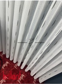 Resim Tül Perde Brillant Marka Bambu Lesinh Sıralı Damla Desen Ekru 