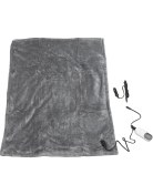 Resim Creatorally Araba Isıtıcılı Battaniye 12V 48W Yumuşak Sıcak Pazen Hızlı Isıtma Nefes Araba Elektrikli Battaniye Kamp Için 100X75CM (Yurt Dışından) 