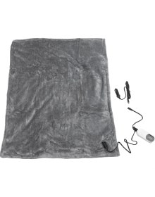 Resim Creatorally Araba Isıtıcılı Battaniye 12V 48W Yumuşak Sıcak Pazen Hızlı Isıtma Nefes Araba Elektrikli Battaniye Kamp Için 100X75CM (Yurt Dışından) 