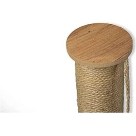 Resim 90 Cm Uzun Jüt Malzemeden Kedi Tırmalama Tahtası Gri 