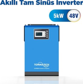 Resim Tommatech 5k 48v 1faz Akıllı İnverter 