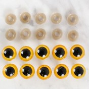 Resim Loren 14 mm Sarı 5 Çift Amigurumi Göz 