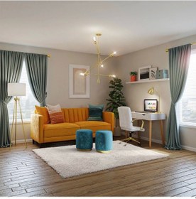 Resim Hoom Rugs Flora Beyaz İthal Shaggy Halı 