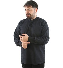 Resim İkranur Hac Ve Umre İçin Gömlek Nakışlı Uzun Kollu Siyah Hakim Yaka %100 Pamuk Hüdayi Çok Renkli 