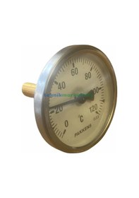 Resim Çap 63 MM 120 Derecec 5 Cm Arkadan Çıkışlı Bi-metal Termometre Pakkens 