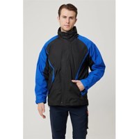 Resim Gallium 3N1 Outdoor Parka - Su ve Rüzgar Geçirmez, Çıkarılabilir İç Astar, Çok Fonksiyonlu Mont SİYAH-SAXMAVİ M 