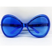 Resim Mavi Renk Yeşilçam Nostalji 80li Yıllar 90lı Yıllar Parti Gözlüğü 7x16 Cm 