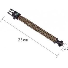 Resim Survival Bileklik - Sos Multi Fonksiyonlu Hayatta Kalma Bilekliği 
