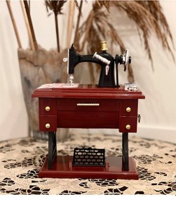 Resim Dikiş Makinesi Tasarımlı Müzik Kutusu 