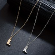 Resim 1 adet Batı Retro Tarzı Kovboy Bot Kolye, Alaşım Alaşım, Vintage Hip-Hop Tarzı, Parti, Müzik Festivali, Günlük Giyim için. Kpop Tarzı Mücevher. 