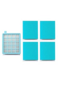 Resim Philips Fc 8470 Powerpro Compact Uyumlu Muadil Elektrikli Süpürge Hepa Filtre 4 Adet Sünger 