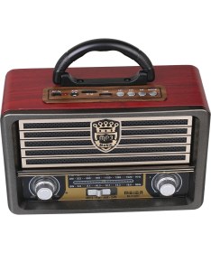 Resim Meier Smart Sepet M-113 BT USB/SD/MP3 Bluetooth Şarjlı Nostaljik Radyo 