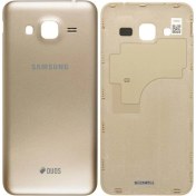 Resim Telefon Kulübesi Samsung J3 J320 Arka Kapak Batarya Pil Kapağı Gold 