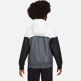 Resim Nike Sportswear Windrunner Repel Mesh Lined Full-Zip Hoodie Çocuk Ceket 