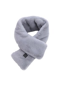 Resim Mufunye Usb Isıtmalı Gri Boyun Atkısı - 3 Ayarlı Isıtma Modu İle Kışın Sıcaklık Ve Konfor Gri 