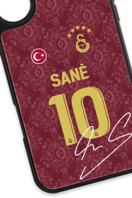Resim Galatasaray Leroy Sane 3. Forma İmzalı Cam Telefon Kılıfı - iPhone 16 