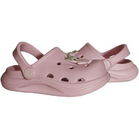 Resim Cross Anatomik Baykuş Figür Pembe Eva Plaj Deniz Günlük Çocuk Terlik 303 Pembe 