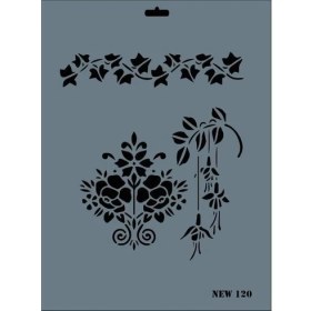 Resim Belle Fusion Mey Ithalat® Rich New Seri N-120 Stencil 35X25 cm 