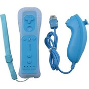 Resim Anahtar Wii Kablosuz Gamepad Uzaktan Kumandası İçin Mavi 