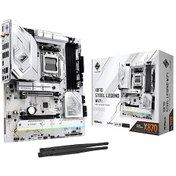 Resim Asrock X870 Steel Legend WİFİ 7 8000 MHz OC DDR5 RGB M.2 AM5 Atx Anakart 