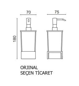 Resim Çelik Banyo Paslanmaz Pirinç Kumru Set Üstü Camlı Sıvı Sabunluk Altın Gold 